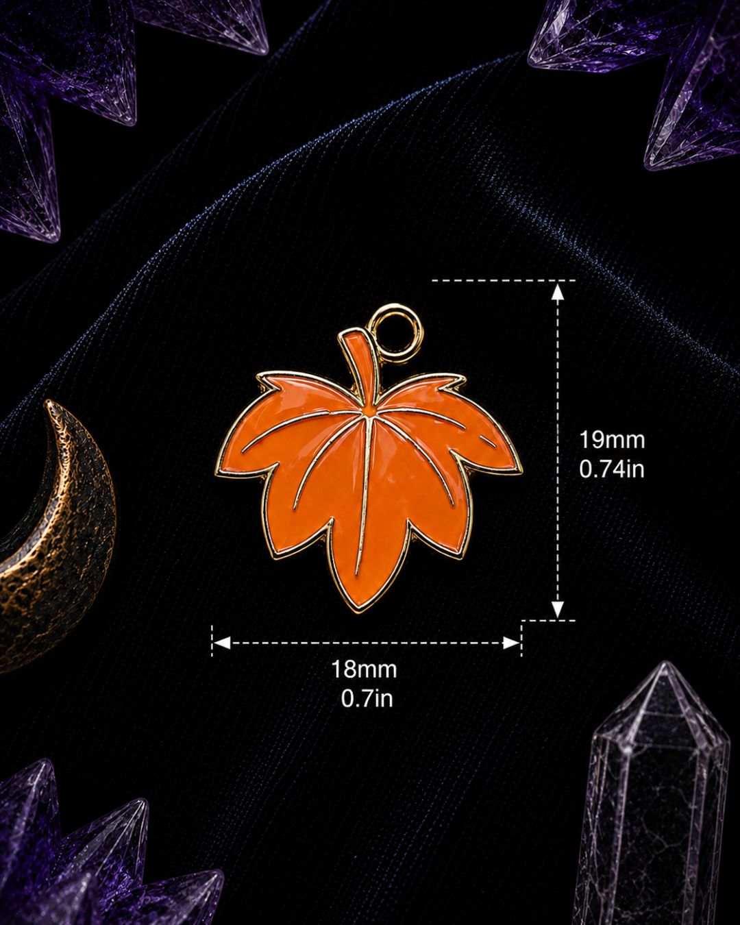 Autumn Leaf Charm