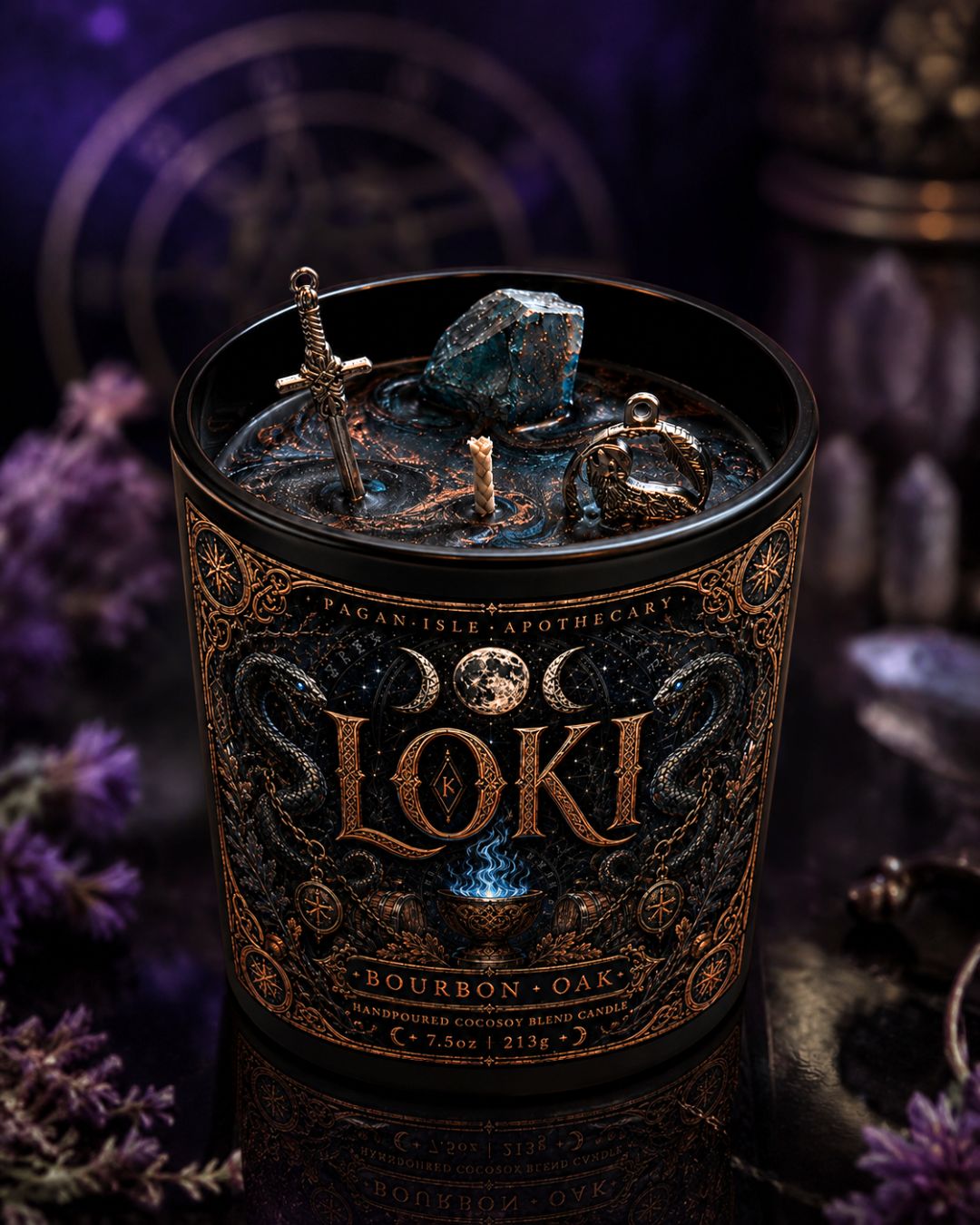 Loki Deity Candle