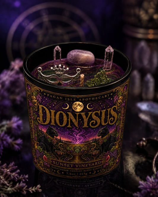 Dionysus Deity Candle