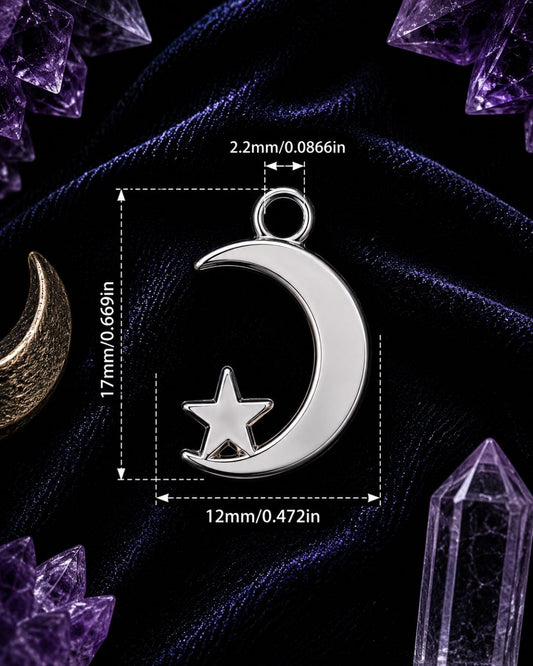 Moon & Star Charm