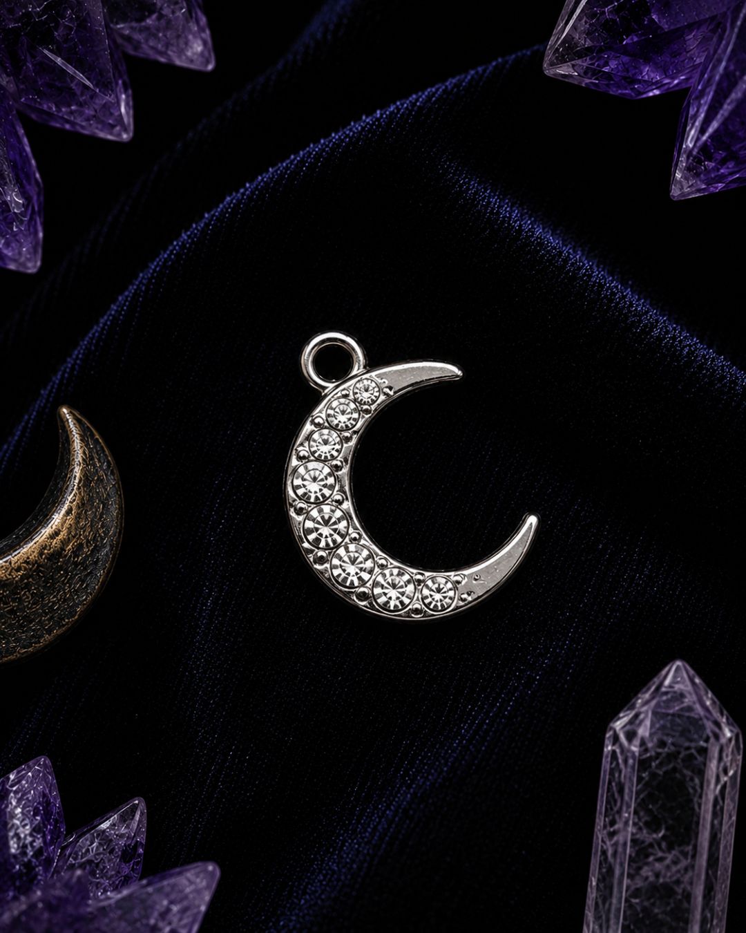 Crystal Crescent Charm