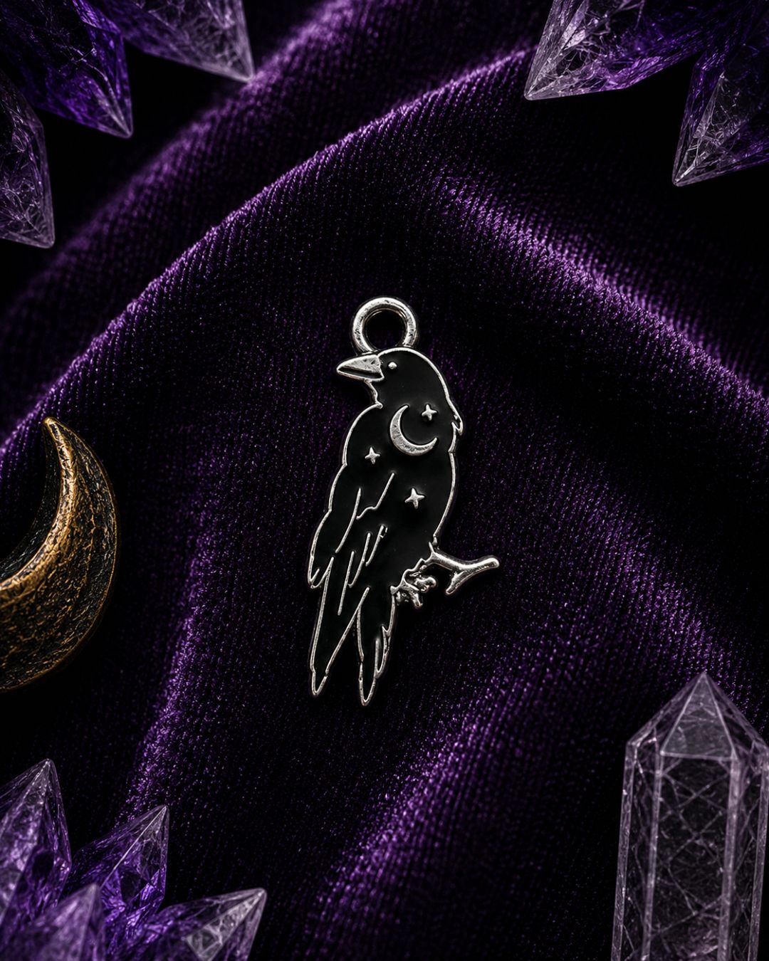 Mystic Raven Charm
