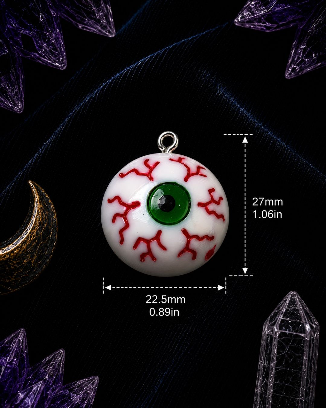 Haunted Eyeball Charm