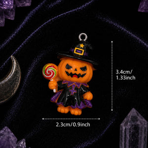 Pumpkin Witch Charm