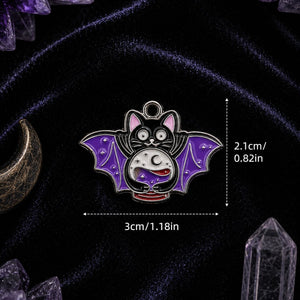 Bat Crystal Ball Charm