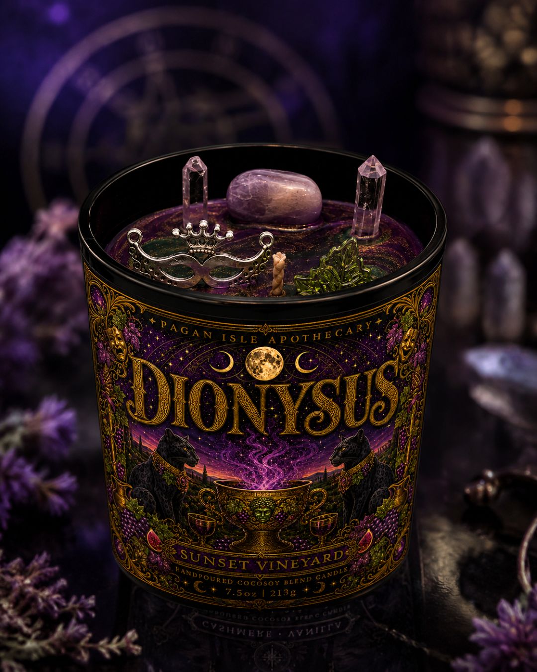 Dionysus Deity Candle