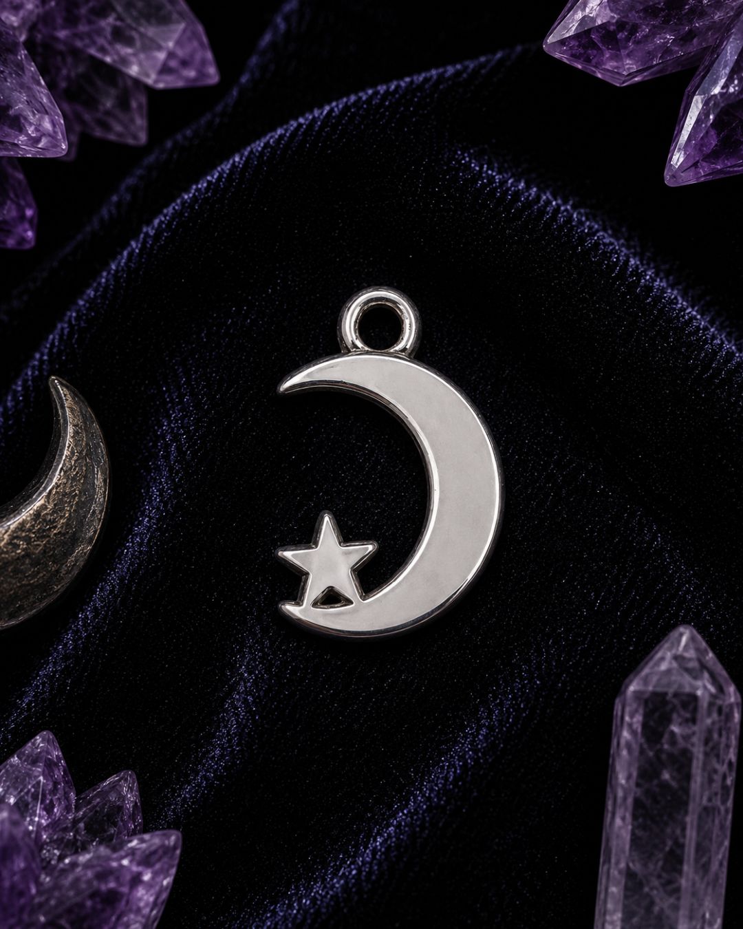 Moon & Star Charm