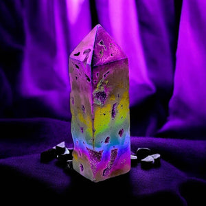 Angel Aura Mineral Quartz Tower
