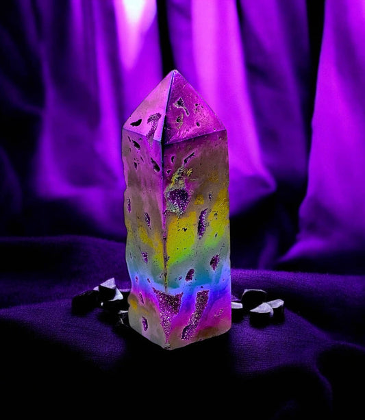 Angel Aura Mineral Quartz Tower