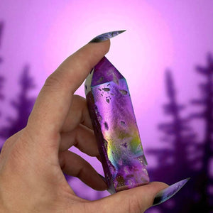 Angel Aura Mineral Quartz Tower Handheld