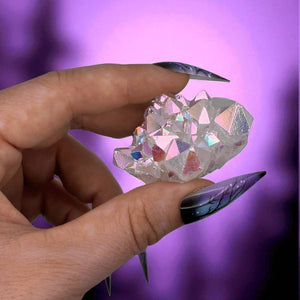 Angel Aura Quartz Cluster Handheld