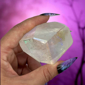 Angel Aura Quartz Freeform Handheld