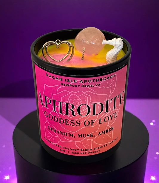 Aphrodite Crystal Candle