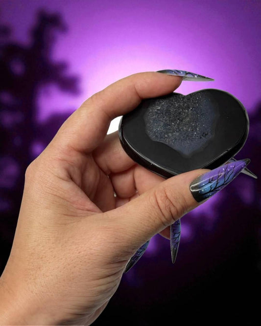 Druzy Heart Handheld