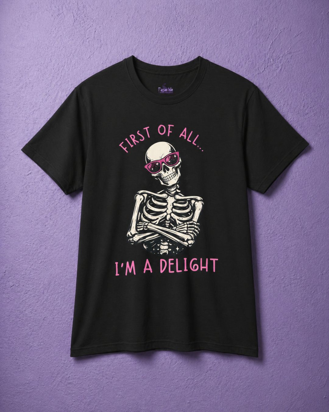 Black witchy t shirt featuring funny witch shirt skeleton with sunglasses and spooky cute shirt text design