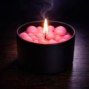 Hex Appeal potion candle with seductive witchy energy and spell-inspired design, crafted for confidence rituals, magical decor, and playful gothic aesthetics.