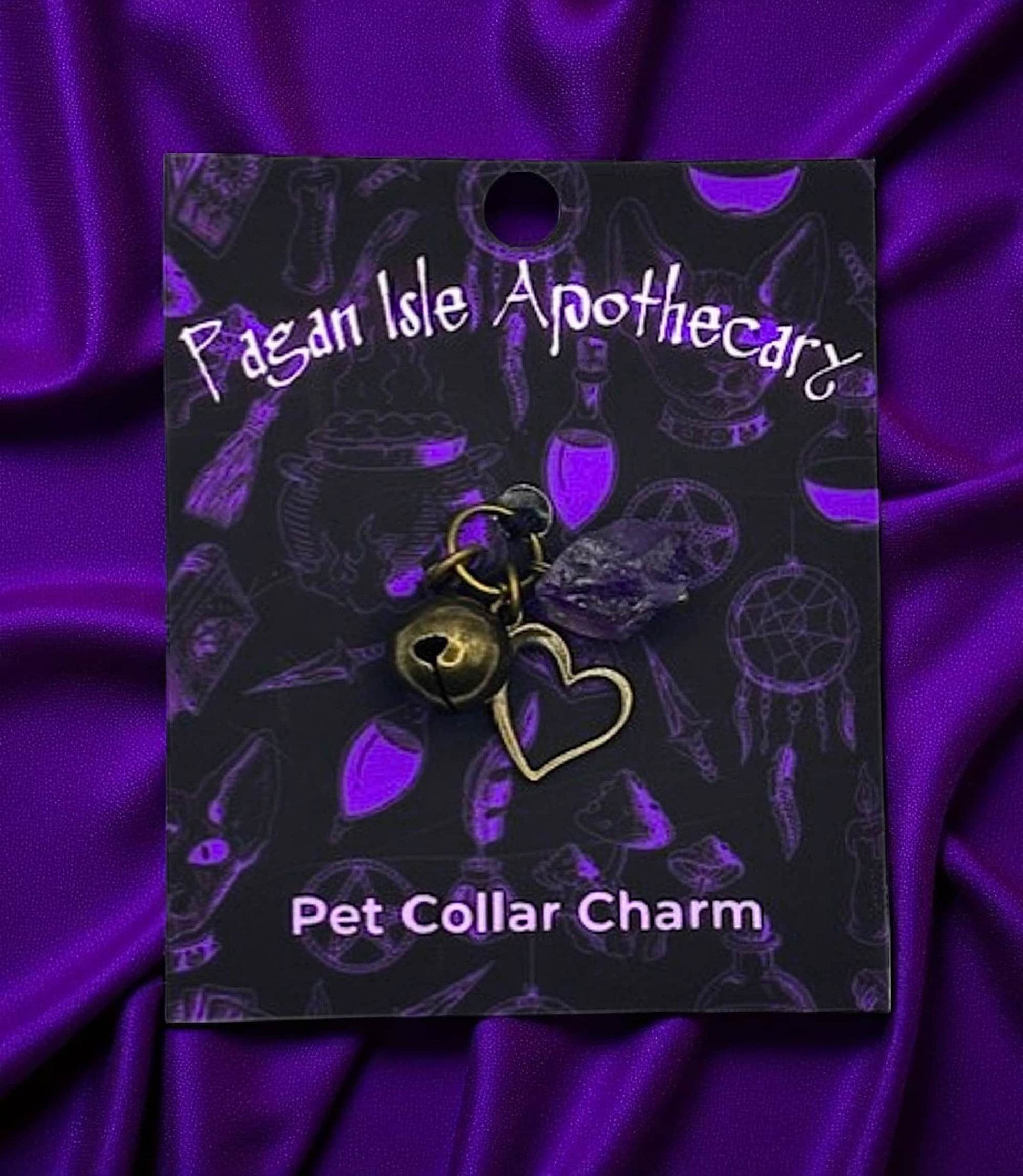 Hollow Heart Collar Charm