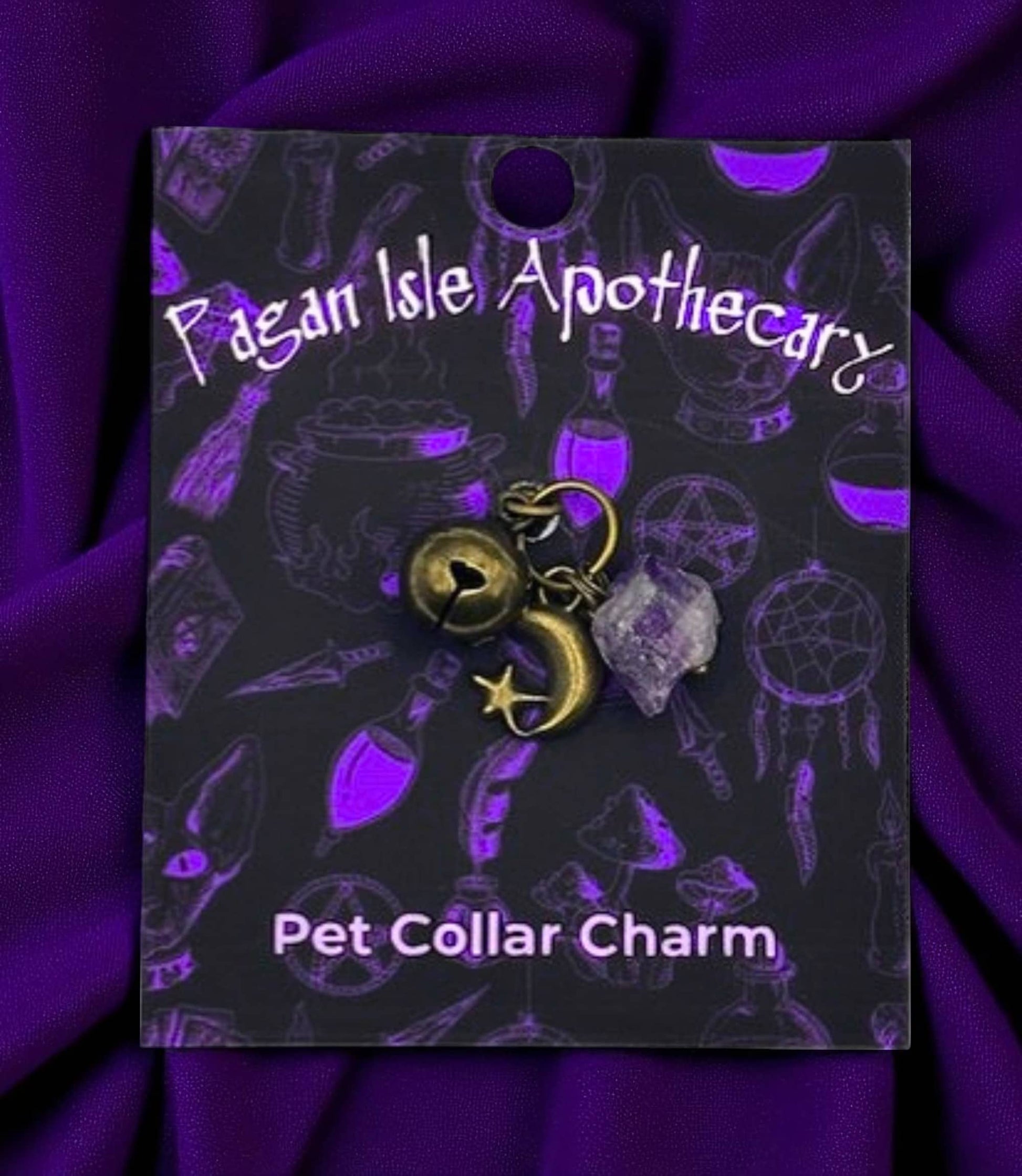 Moon & Star Collar Charm