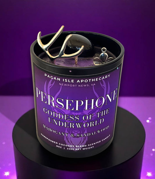 Persephone Crystal Candle