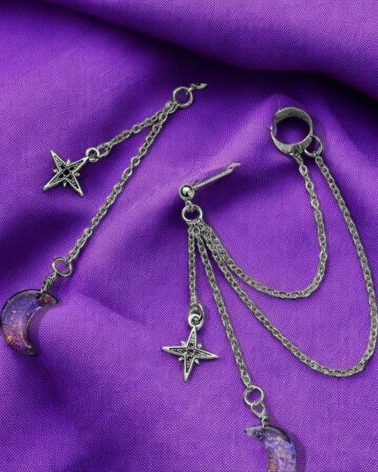 Star & Moon Earrings