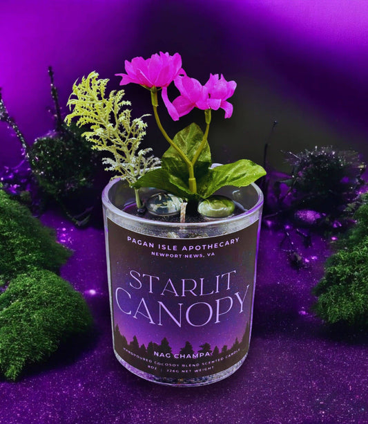 Starlit Canopy Magical Forest Candle