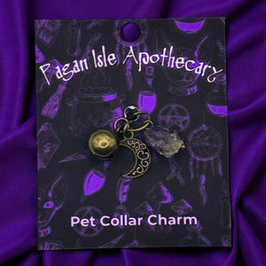 Swirly Moon Collar Charm