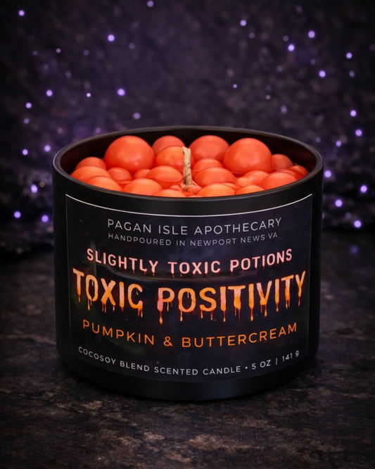 Humorous witchy candle with a sarcastic edge, blending dark aesthetics and playful magic for altars, gifting, or expressive home decor.