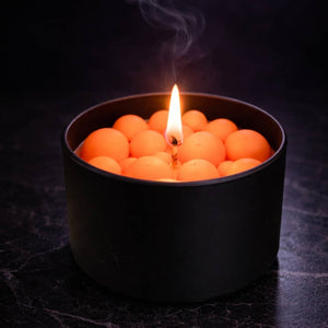 Toxic Positivity potion candle featuring a humorous spell-inspired label and moody colors, designed for witchy decor with a playful, sarcastic twist.