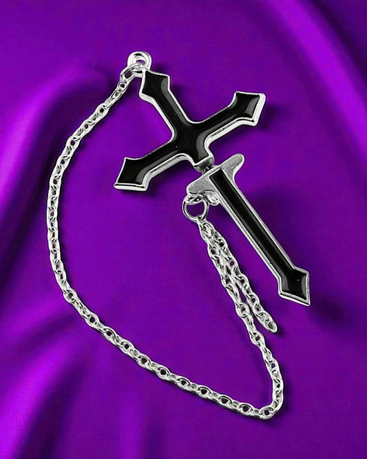 Unholy Cross Earring