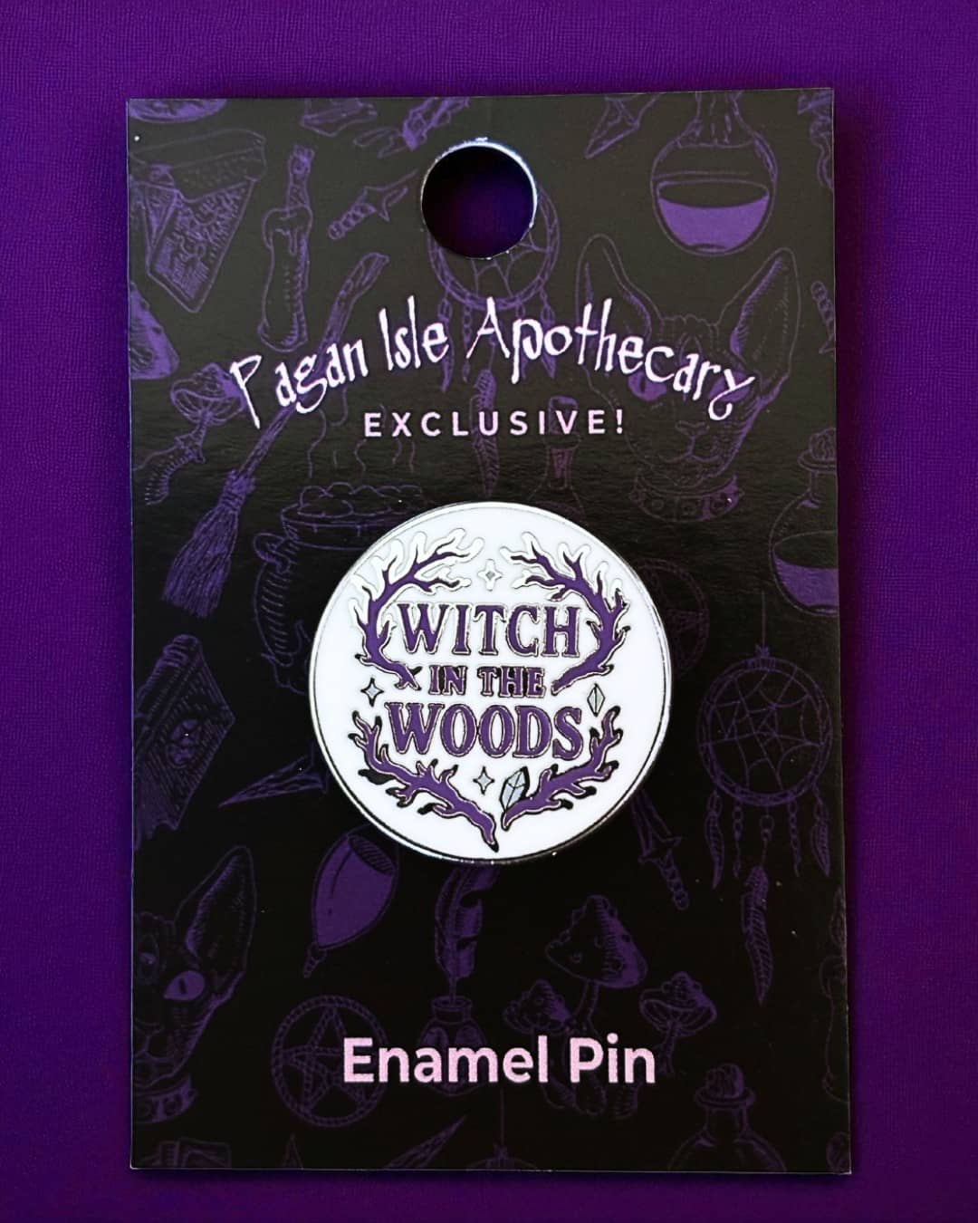 Witch in the Woods Enamel Pin