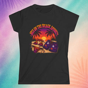 Black Halloween t shirt with hex on the beach design funny spooky summer shirt for adults