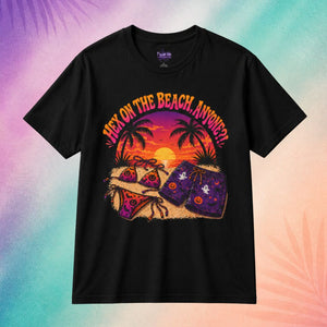 hex on the beach summerween shirt black t shirt funny halloween shirt sayings tropical sunset spooky beach design